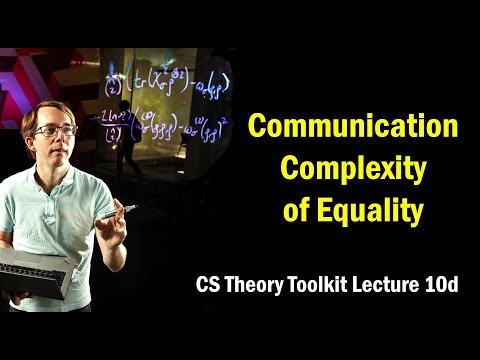 Communication Complexity of Equality || @ CMU || Lecture 10d of CS Theory Toolkit