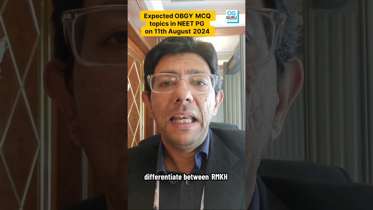 OBGY MCQ Topics for NEET PG 2024 π