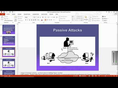 security attacks || urdu hindi | passive attacks in urdu | active attacks in urdu | types | part 6