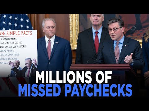 SHUTDOWN UPDATE: Johnson Says 1.4M Missed Checks Last Week, Dems Leveraging Workers' Pain | TRENDING