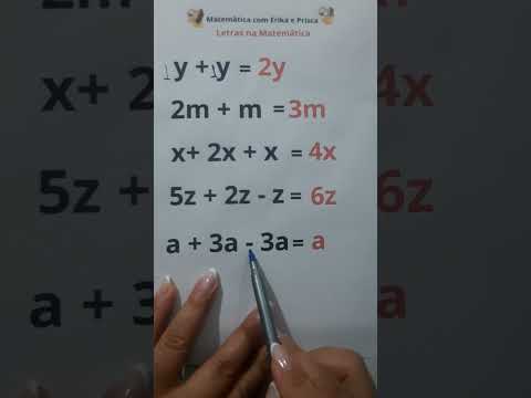 Letras na Matemática - Soma de letras #matemáticacomerikaeprisca #matematicabásica