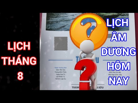 Lịch Hôm Nay - Lịch Âm Dương - Lịch Tháng 8 | Lịch Năm 2021 #3