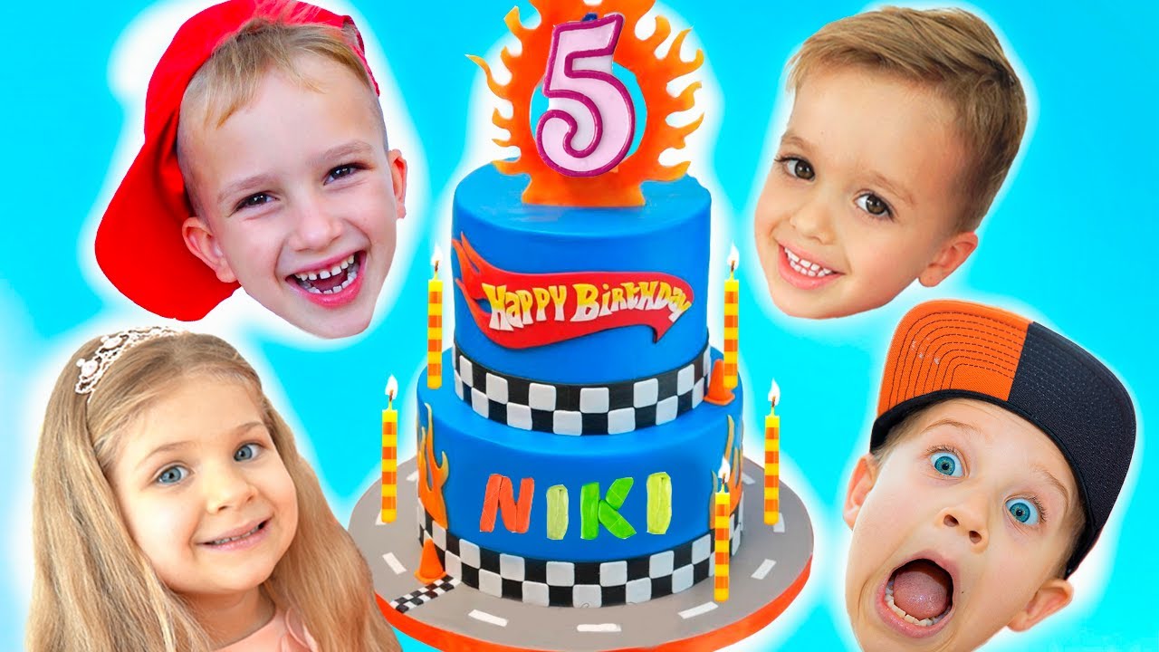 Niki's 5th Birthday Party 🎉 with Friends Vlad, Diana & Roma