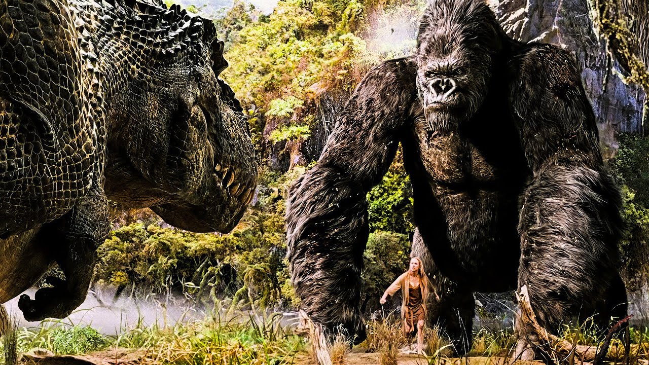 Epic Kong vs. T-Rex Battle Scene in Stunning 4K ⚡