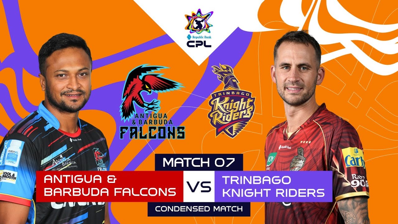 Condensed Match | Antigua And Barbuda Falcons vs Trinbago Knight Riders | CPL 2025