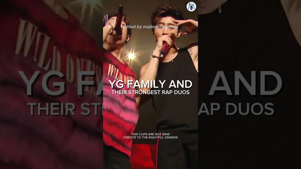 YG's Top Rap Duos in KPOP 🎤