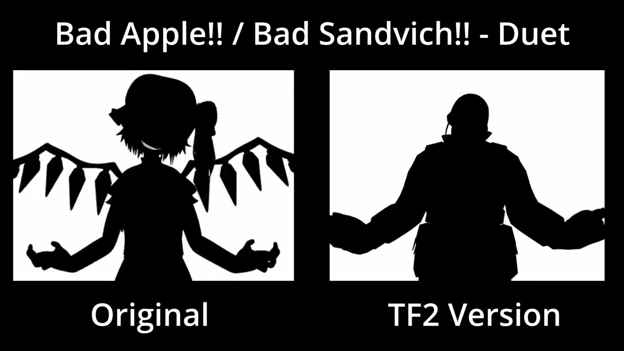 Bad Apple!! & Sandvich!! Duet + Comparison 🎶