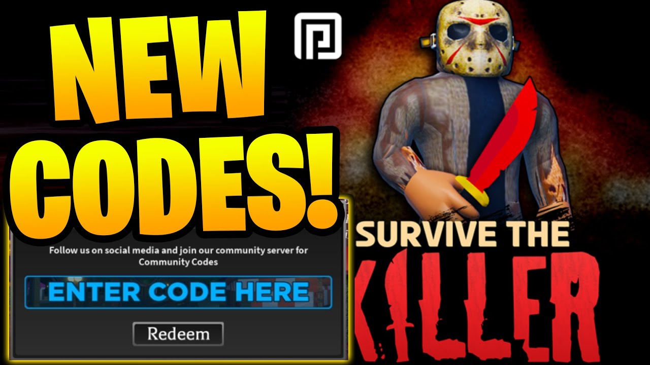 July 2023 Survive the Killer Codes for Roblox 🔥