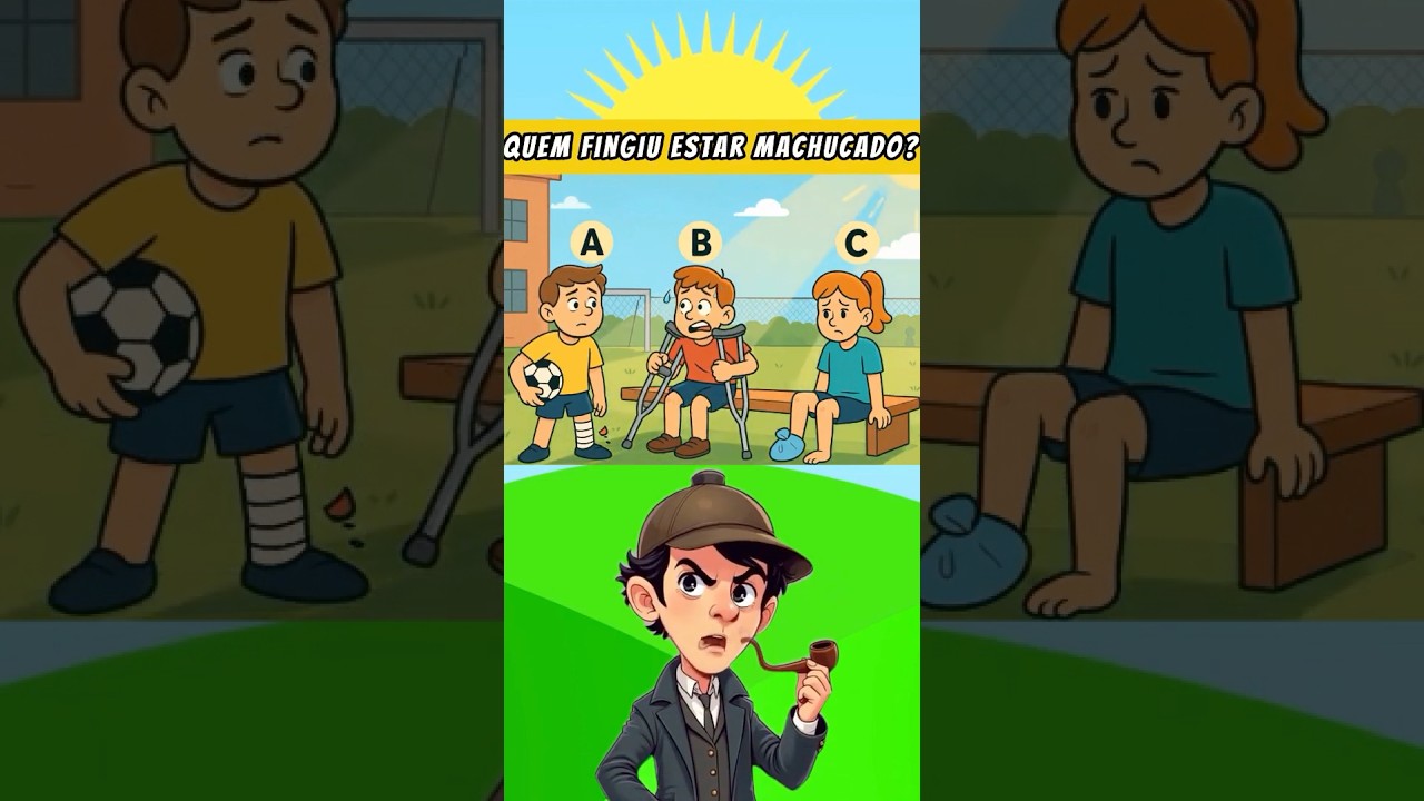 Quem fingiu estar machucado? 🕵️♂️