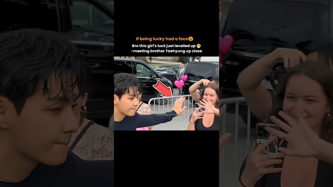 V Gets Noticed in Paris! ๐ | BTS Taehyung's Exciting Moment at Celine Event