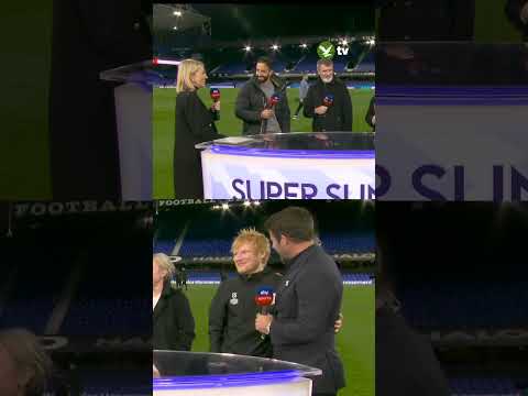 Ed Sheeran crashes Ruben Amorim interview #football #shorts