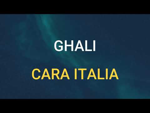 🎧 GHALI - CARA ITALIA (SLOWED & REVERB)