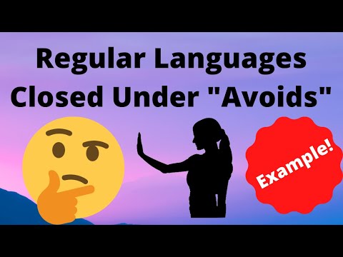 Regular Languages Closed Under "Avoids" Example (Sipser 1.70)