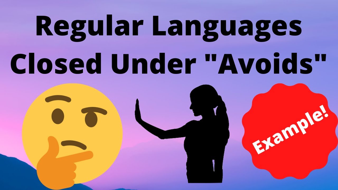 Regular Languages Are Closed Under 'Avoids' โ Example from Sipser 1.70 ๐