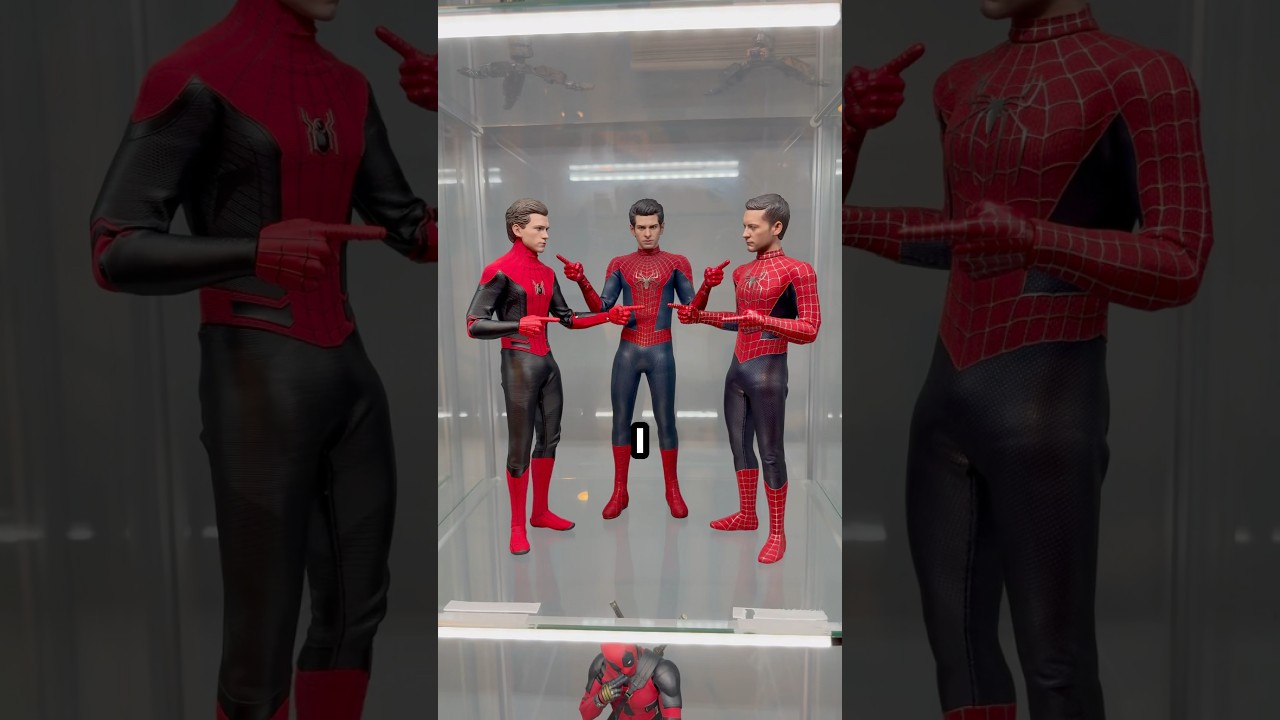 Spider-Man Pointing DISPLAY #fyp #hottoys #collection #spiderman #actionfigures #posing #marvel