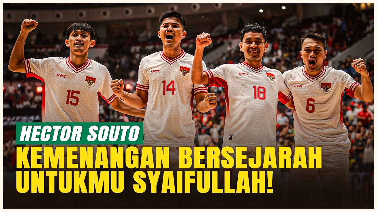 Timnas Futsal Indonesia Tundukkan Australia, Souto Dedikasikan untuk Syaifullah 🏆