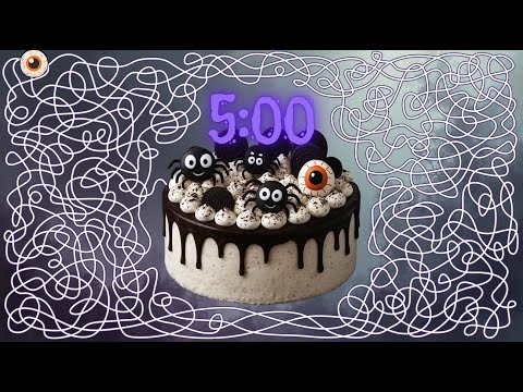 5 Minute Timer Bomb HALLOWEEN SPIDER CAKE