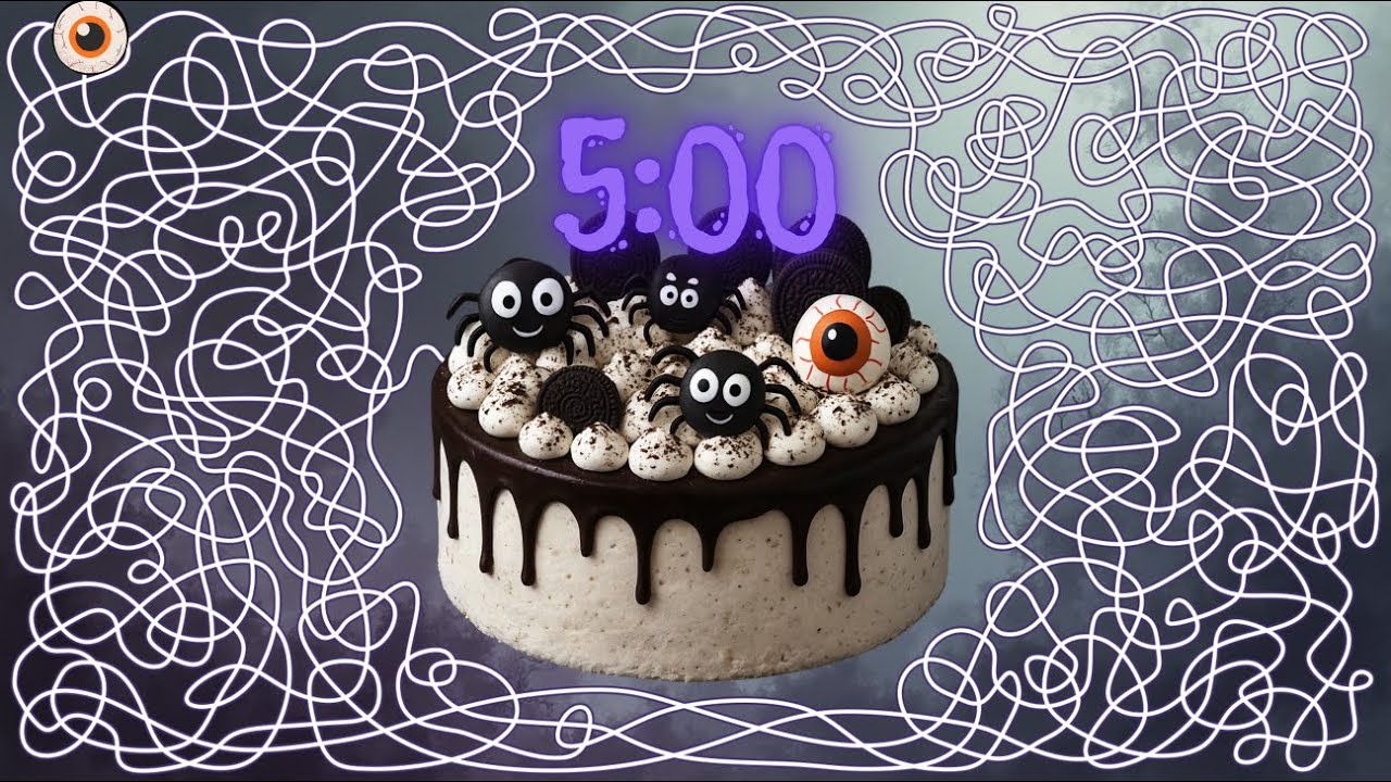 5 Create a Spooky 5-Minute Halloween Spider Cake 🎃