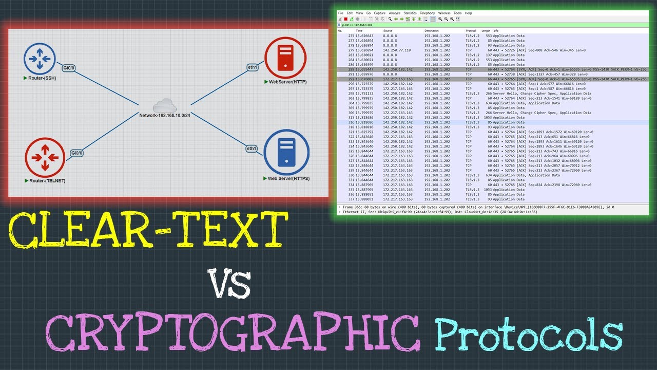 Clear-Text vs. Cryptographic Protocols: Essential Network Security Insights ๐