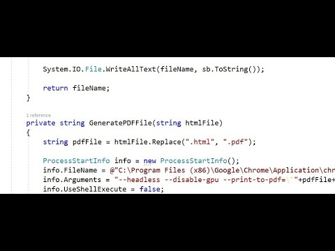 How to export C# DataGridView data to PDF file | Create PDF file from HTML in C# using Google Chrome