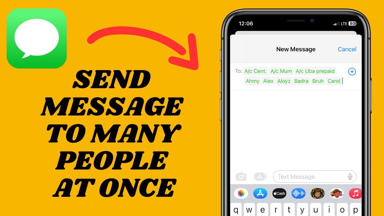 Send Texts to Multiple Contacts on iPhone 📱