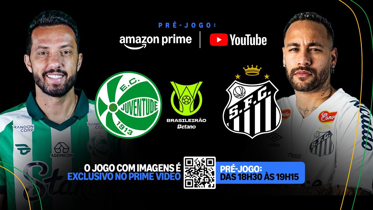 Juventude x Santos Ao Vivo no Brasileirão ⚽