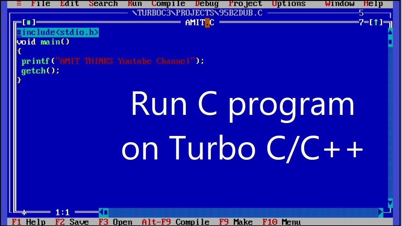 Guide to Running Your First C Program on TurboC/C++ (2021 Update)