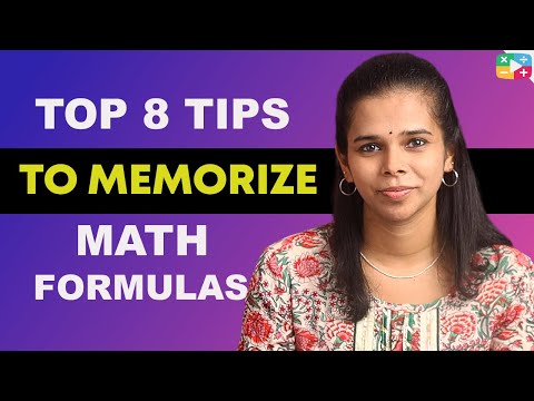 How to Memorize Math formulas | How to Learn Maths Formulas | 8 Tips to Learn maths formulas