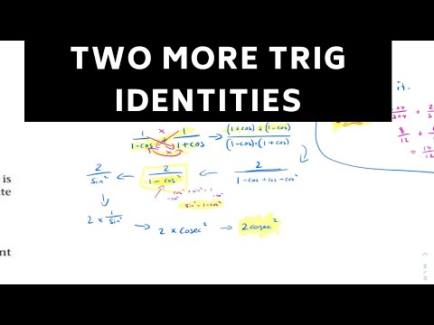 Two More Trig Identities - K Stroud Engineering Maths Book