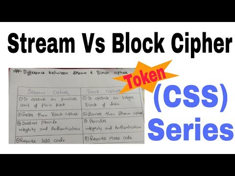 Difference between stream and block cipher