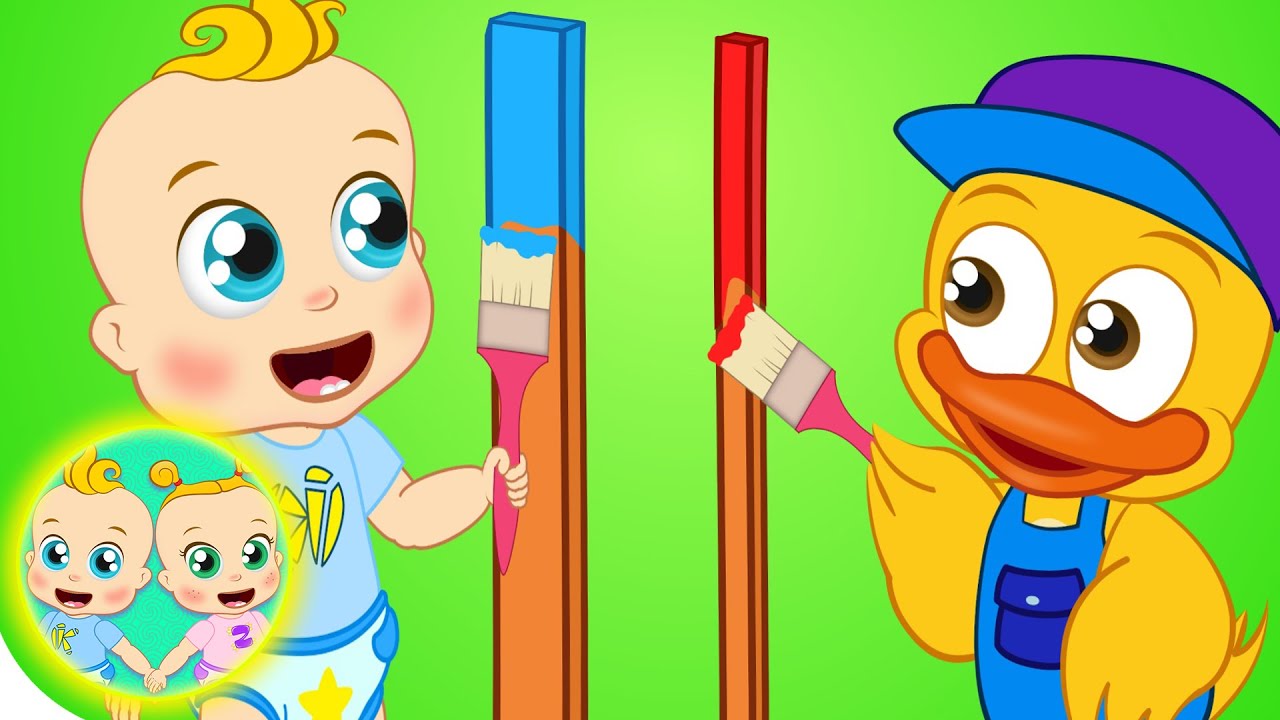 Thin and thick (opposites) song | Happy Baby Songs Nursery Rhymes