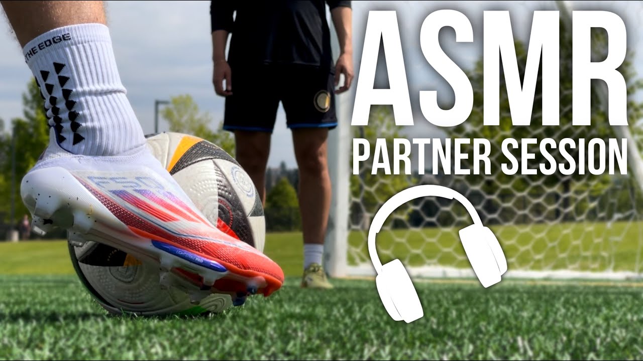 ASMR Soccer Partner Training in Adidas F50 ⚽