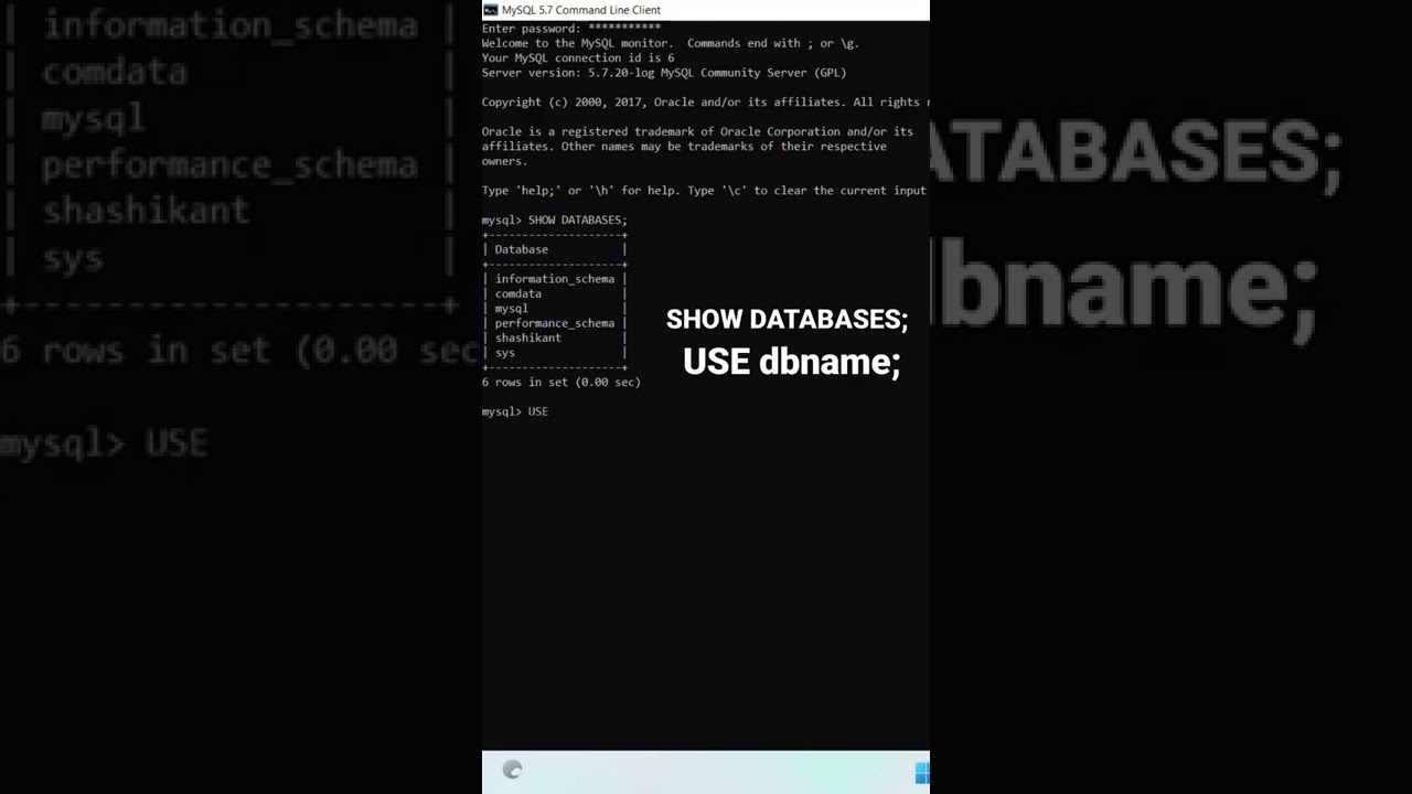 MySQL: List and Switch Databases 📊