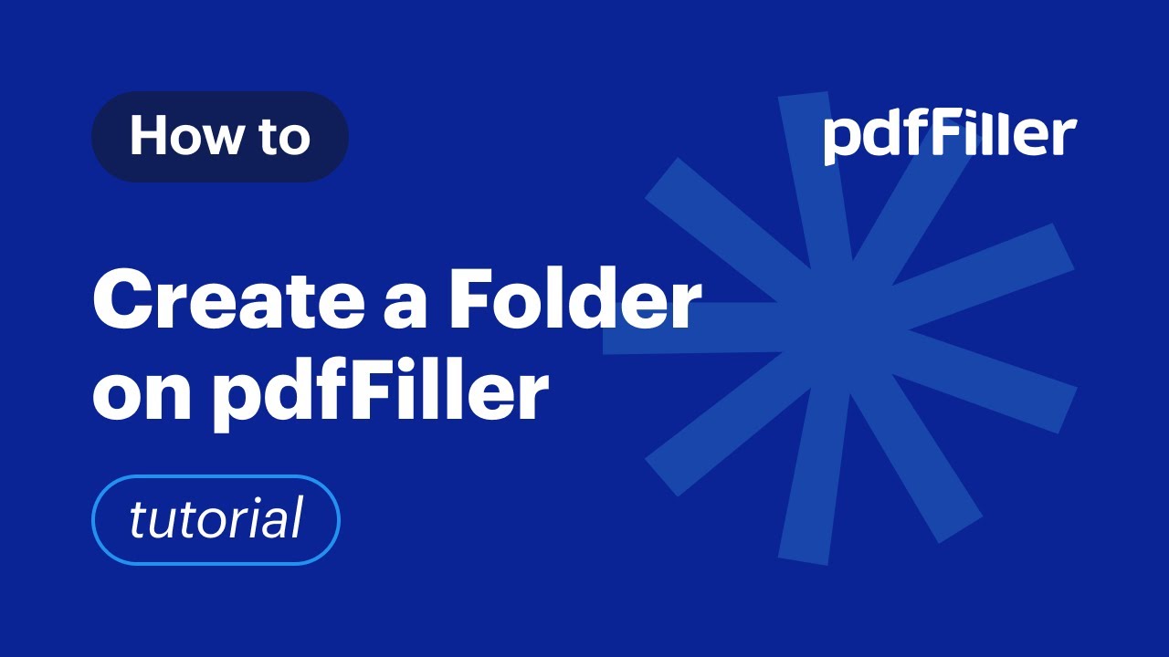 Easy Guide to Creating Folders on pdfFiller π