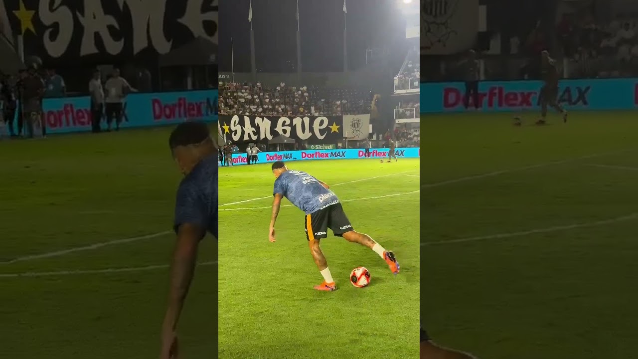 Neymar na Bola e na Defesa! ⚽️ Surpreendente jogada do Santos