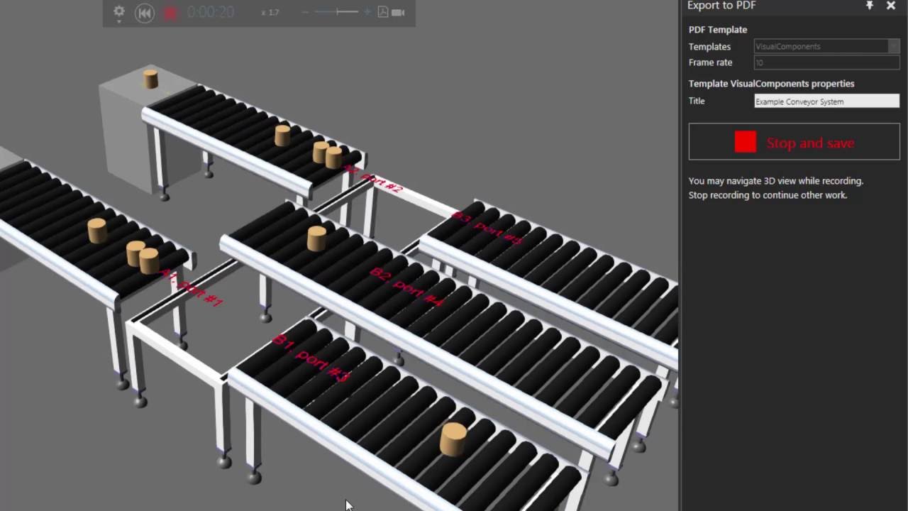 How to Record a Simulation and Export as a 3D PDF