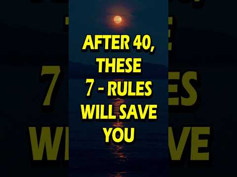 7 Life Lessons to Protect Your Peace After 40 #stoicism #motivation