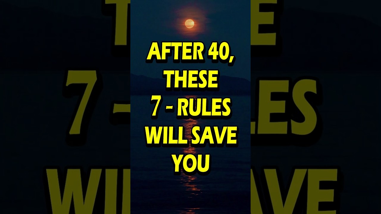 7 Essential Life Lessons to Maintain Your Peace After 40 ✨