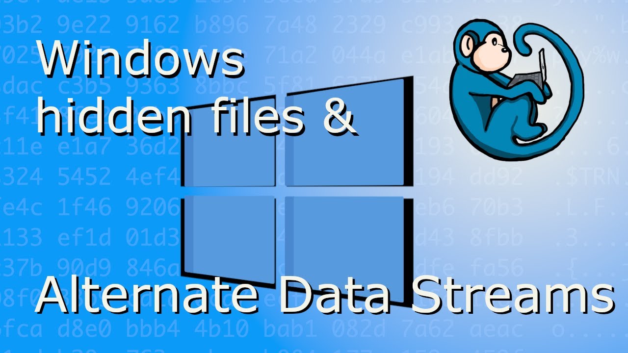 Hidden files using Alternative Data Streams - this is what the cops look for