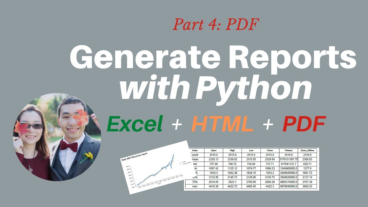 Automating Report Generation in Python - Part 4: Creating PDFs