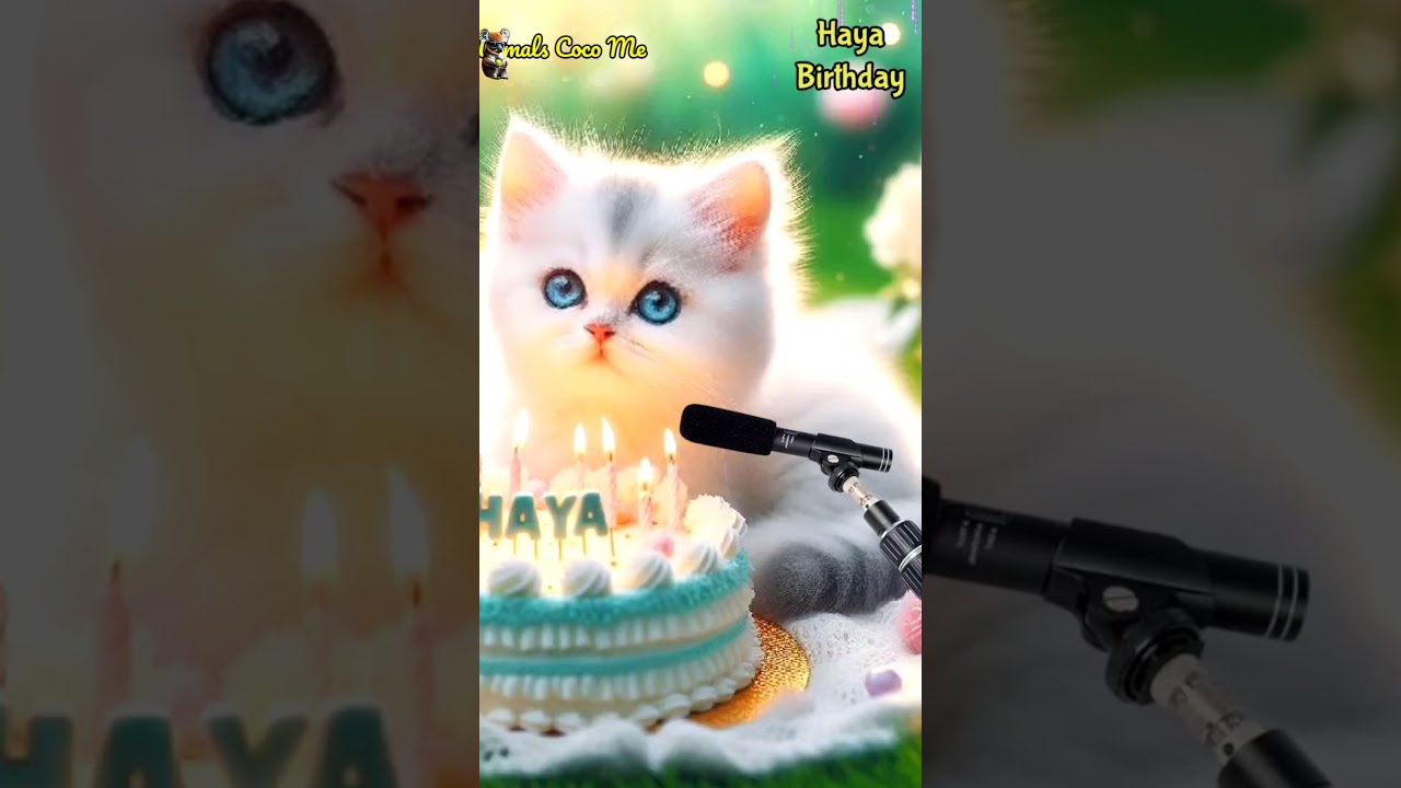 Haya's Special Birthday Song 🎉 | Personalized Happy Birthday with Adorable Cat