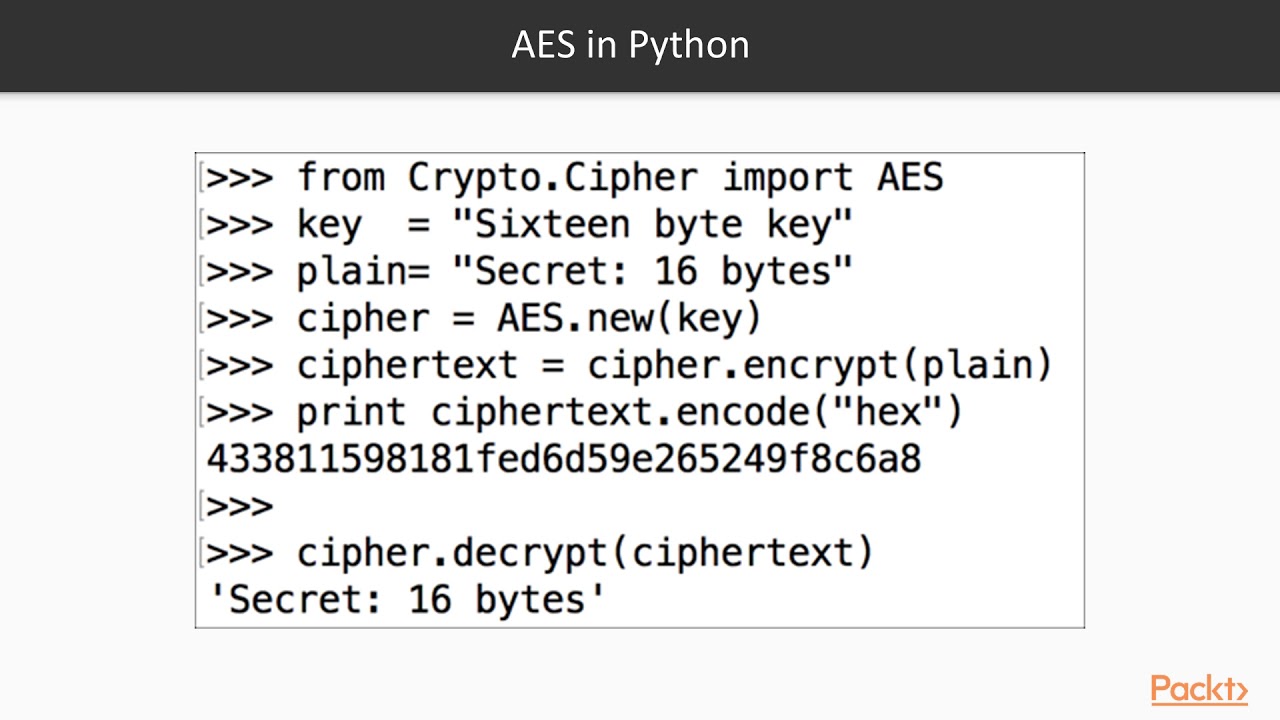 Master AES Encryption with Python π | Complete Guide on PacktPub