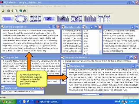 Substitution Cipher Decryption - AlphaPeeler