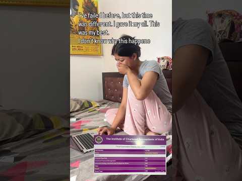 Ca final result reaction 💔 #cafinal #icai #castudents #student #exams #results #motivation #fail