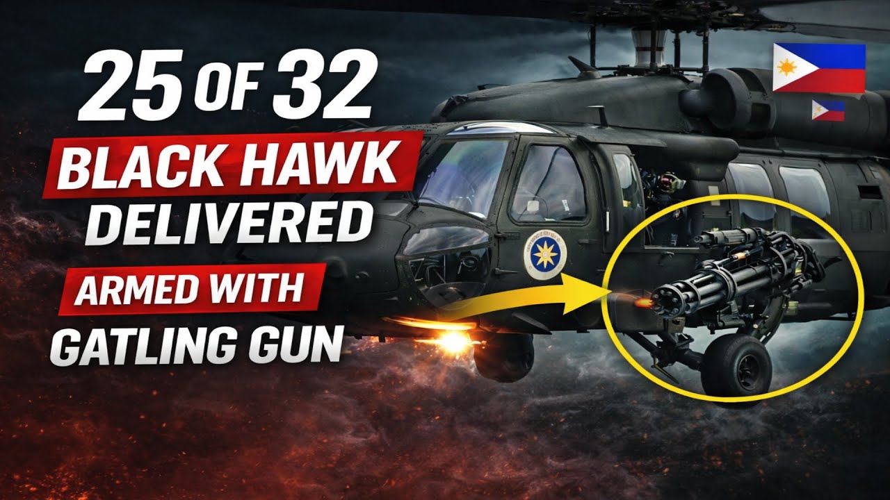 PAF RECEIVED "ARMED" BLACK HAWKS | 5TH BATCH OF BLACK HAWK HELICOPTERS | M134D GATLING GUNS MOUNTED
