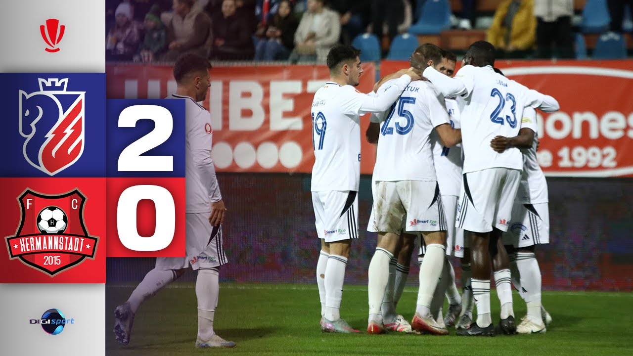 FC Botoșani Dominates Hermannstadt 2-0 and Maintains Top Spot 🏆