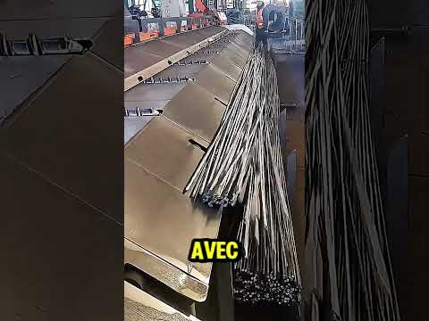 Voici comment sont fabriquées les tiges filetées ! #fabrication #industrie #métallurgie #usinage