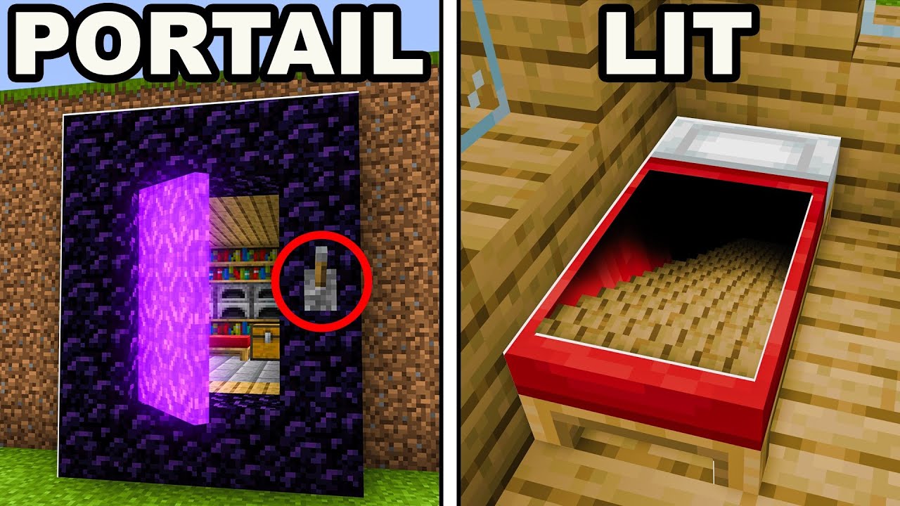 5 BASES ILLĂGALES que TU PEUX FAIRE sur Minecraft !