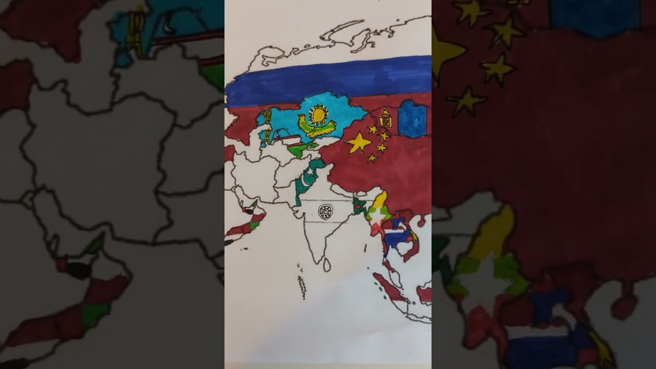 Map of India 🇮🇳 - Asia's Subcontinent