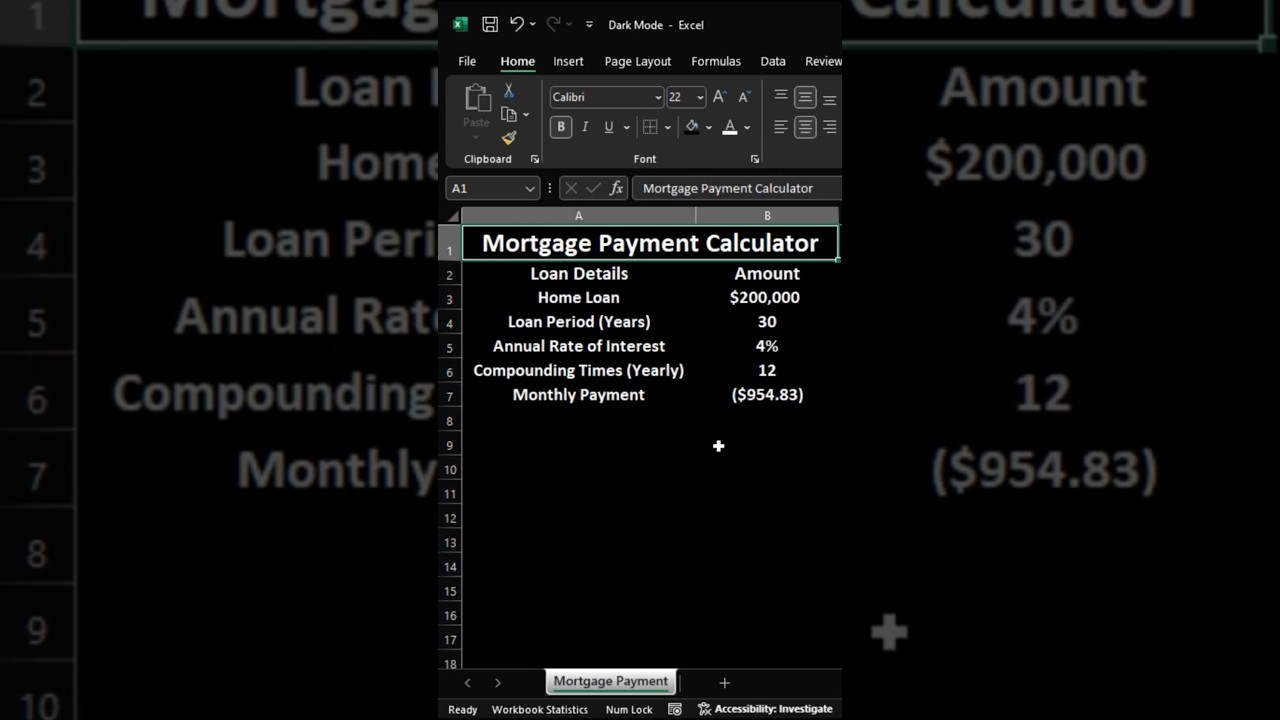 Enable Dark Mode in Excel 🌙